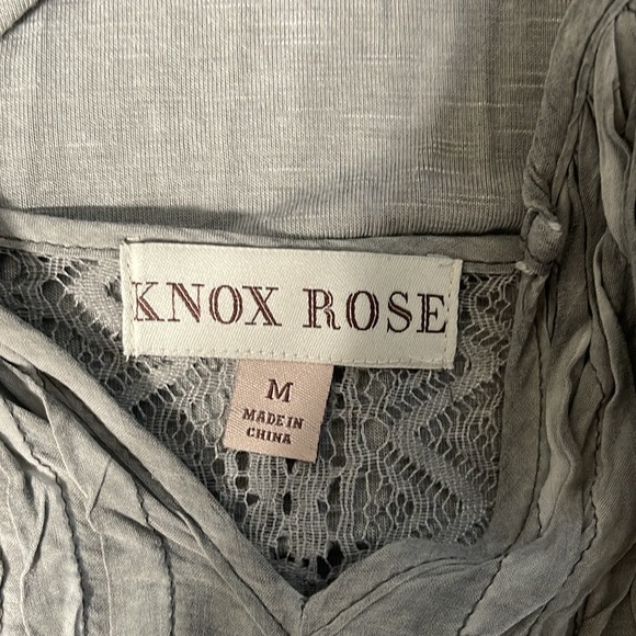 EUC Knox Rose gray top size M - Picture 7 of 8